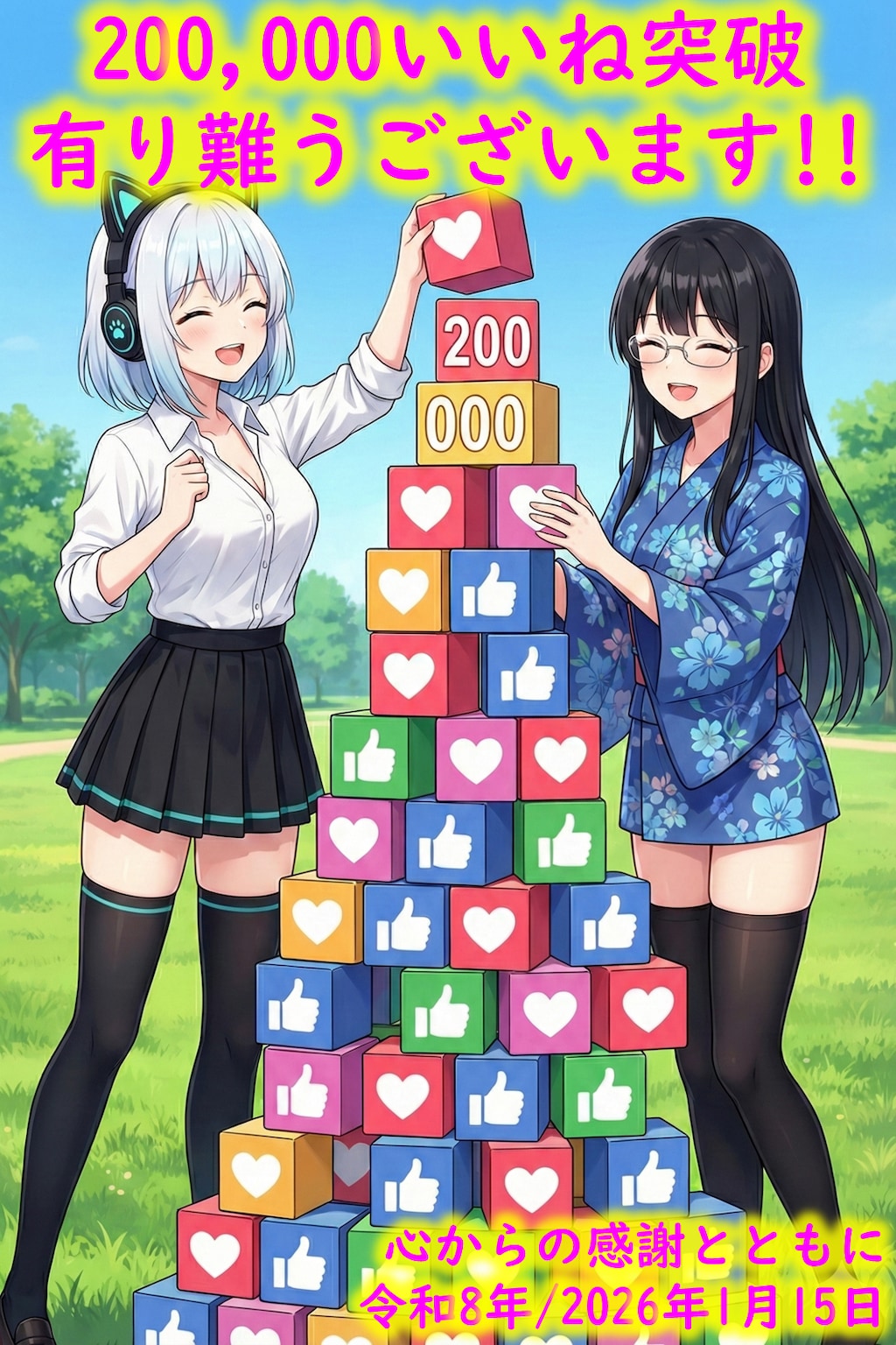 20万いいね突破、有り難うございます。