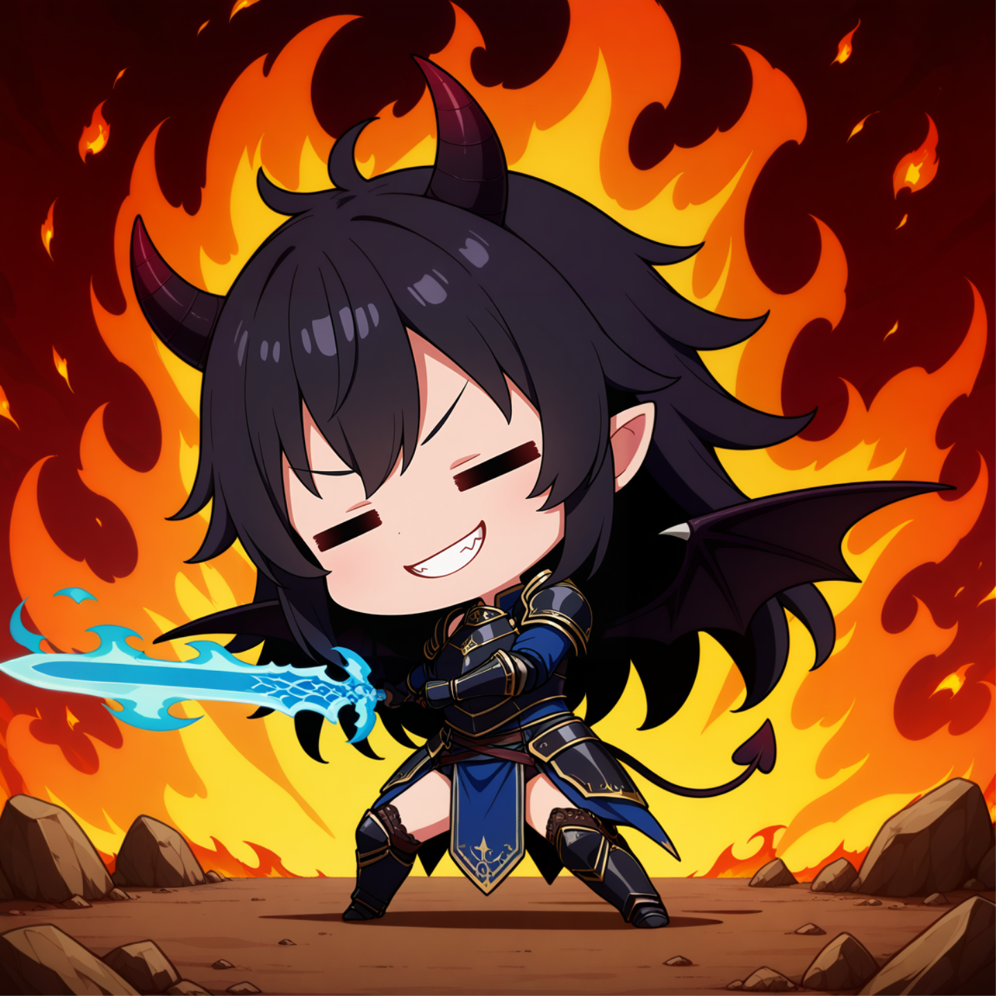 悪魔戦士ちびちゃん | の人気AIイラスト・グラビア