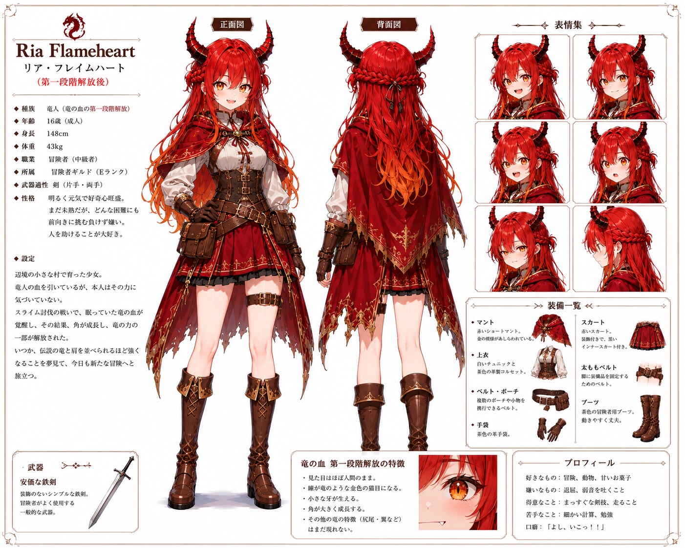 リア、ゴブリン討伐（竜族の血族）