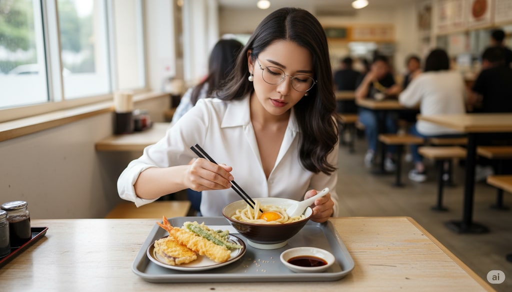 セルフ釜玉うどん | の人気AIイラスト・グラビア