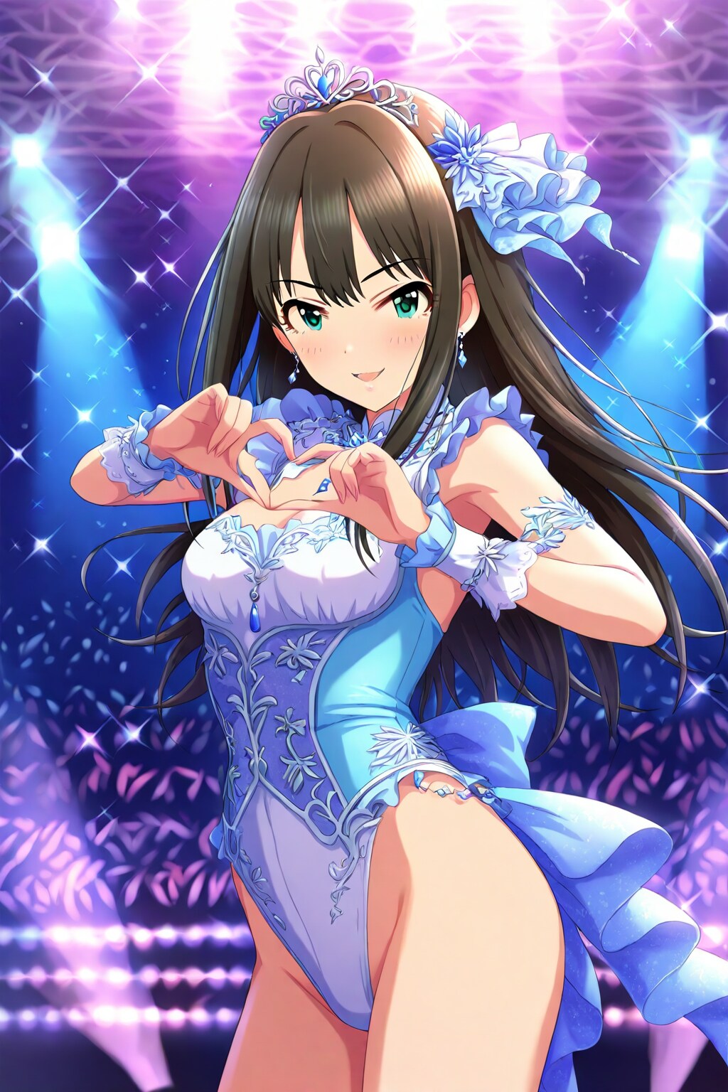 渋谷凛のハイレグレオタード衣装　【yuma-yuma 様】のプロンプトお借りしました | の人気AIイラスト・グラビア