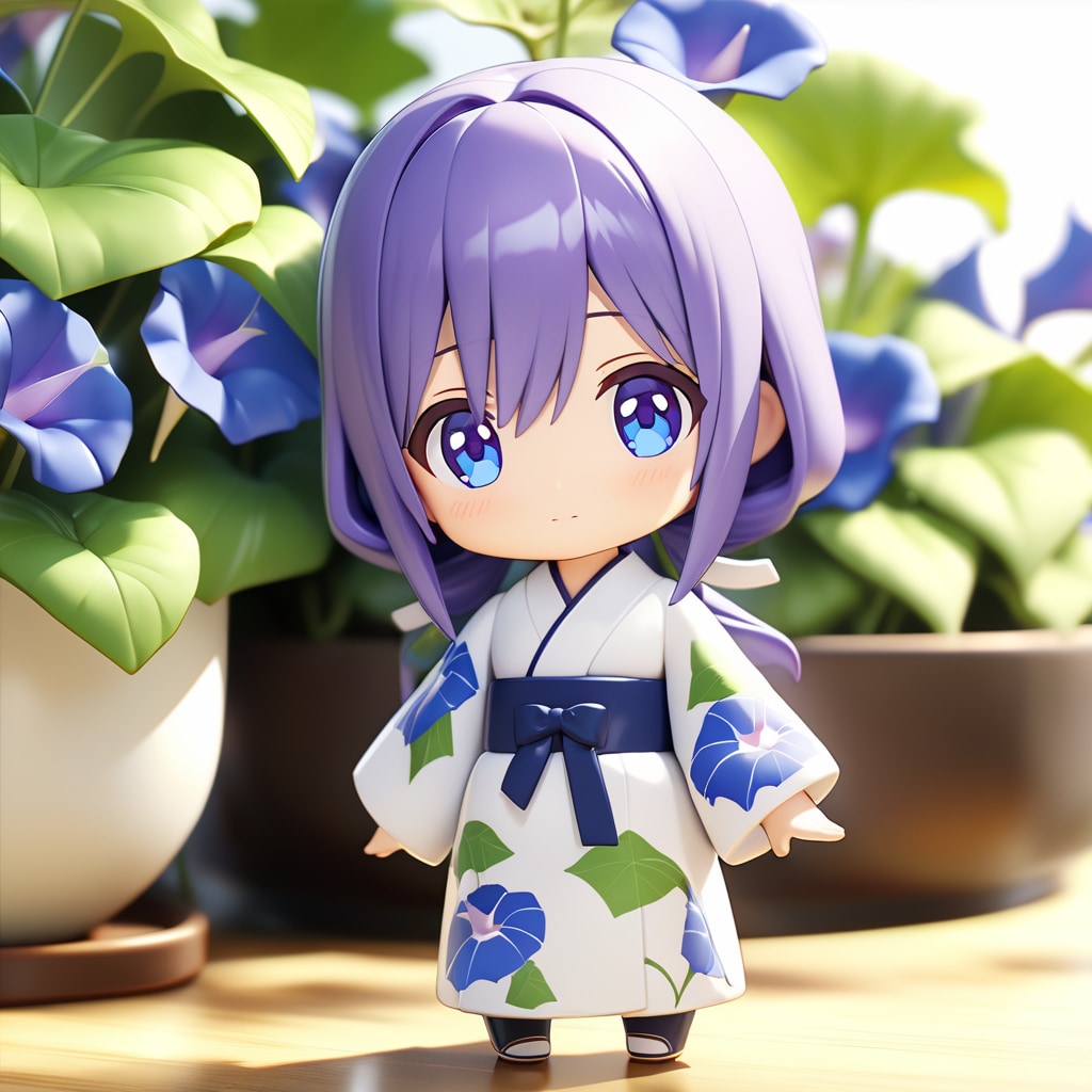 ねんどろいど風のアサガオ娘さん