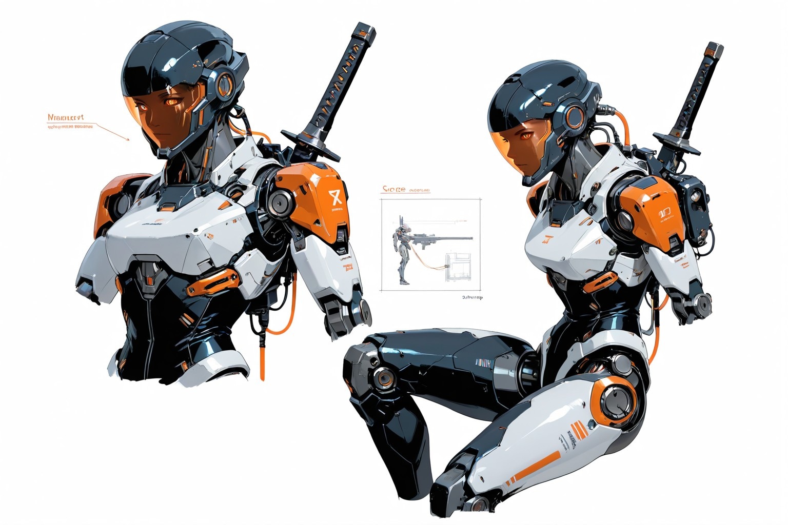 Trial And Error「ミッションを受領。作戦フェーズ2へ移行します」【トライ・アンド・エラー／忍者メカ娘。実験中】 | の人気AIイラスト・グラビア