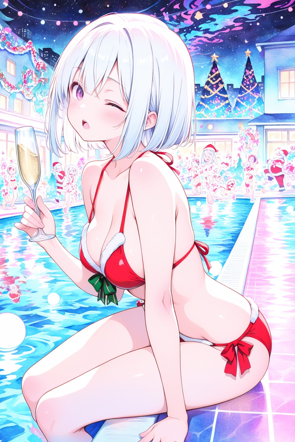 クリスマスナイトプール