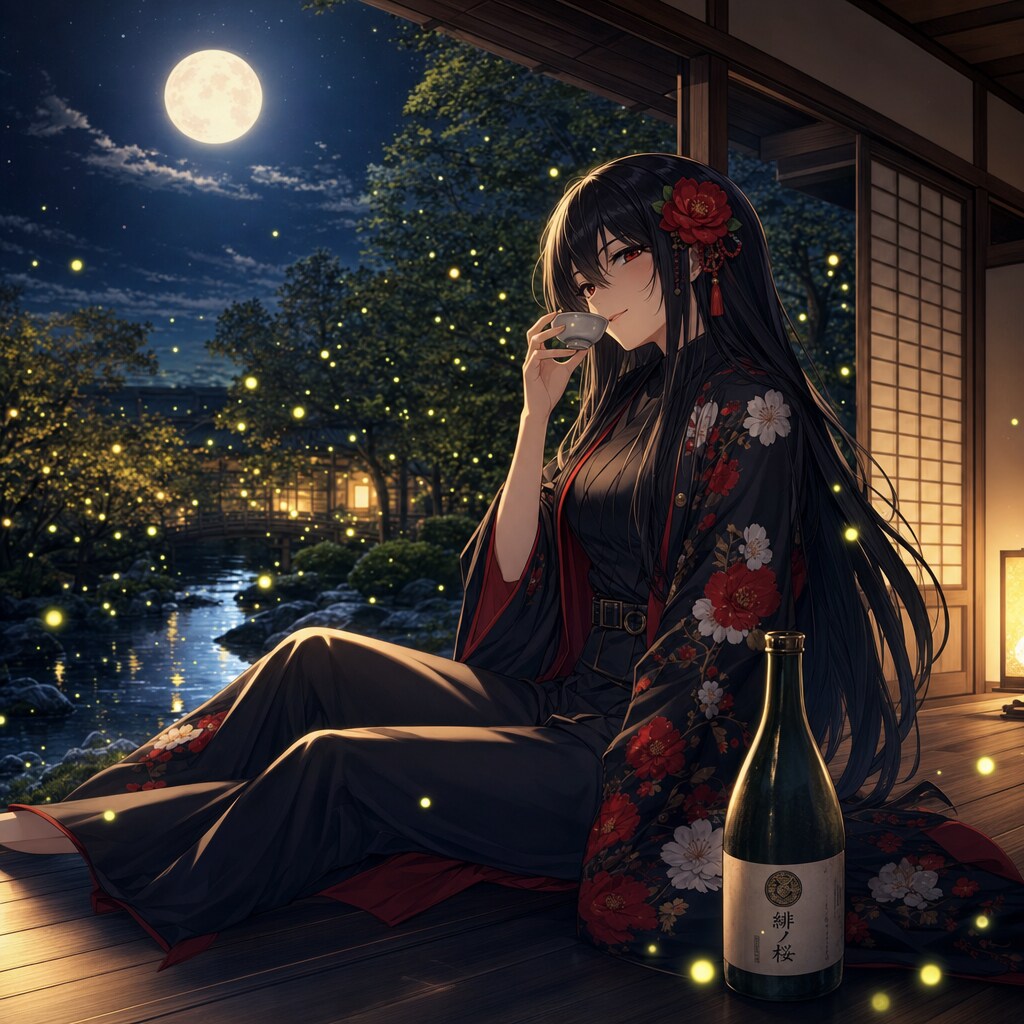 月蛍とツバキ