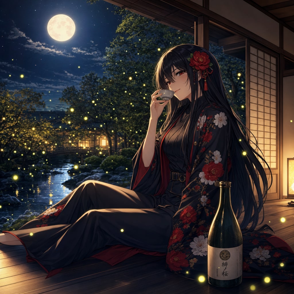 月蛍とツバキ