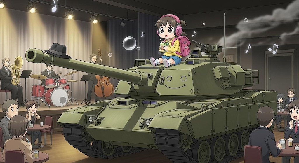 幼稚園児と戦車が意気投合