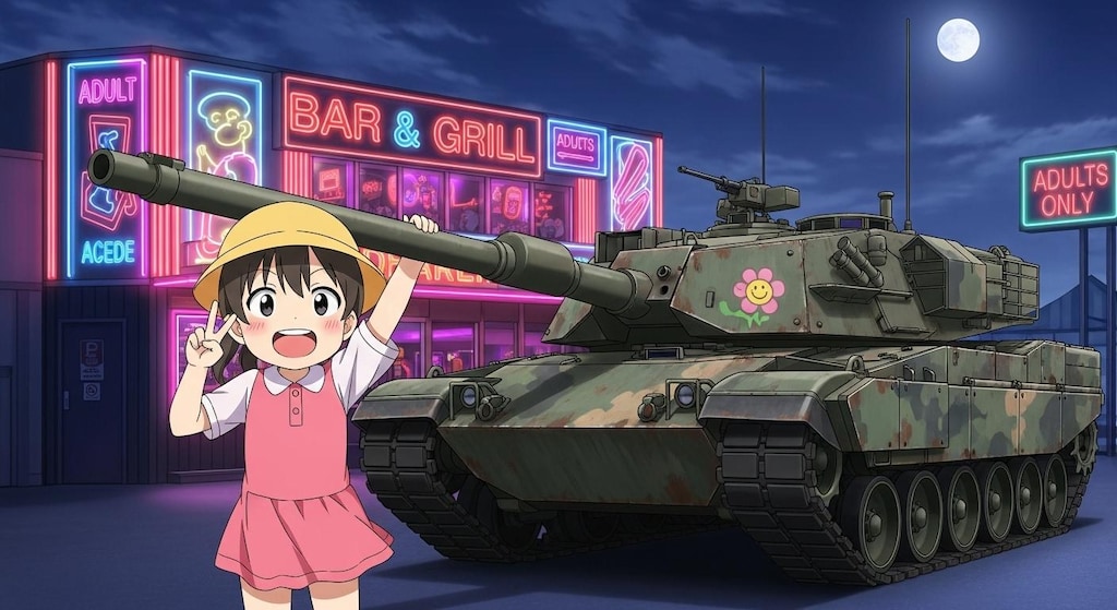幼稚園児と戦車が意気投合