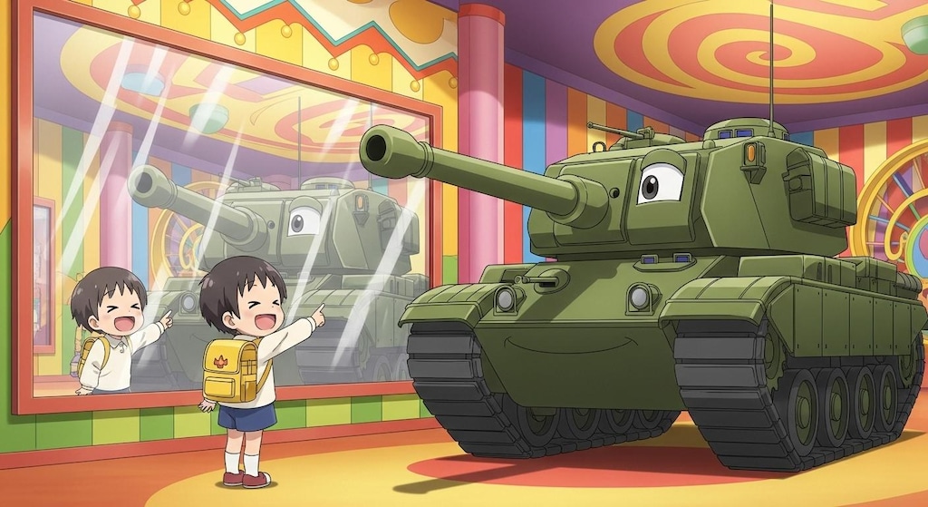 幼稚園児と戦車が意気投合