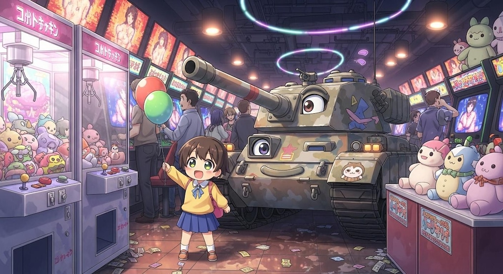 幼稚園児と戦車が意気投合