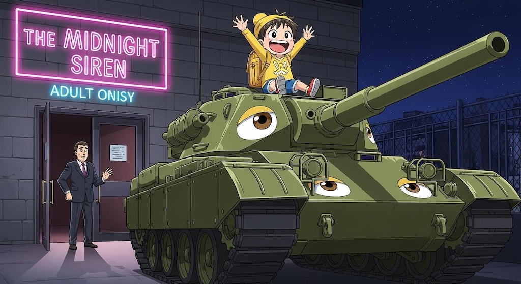 幼稚園児と戦車が意気投合