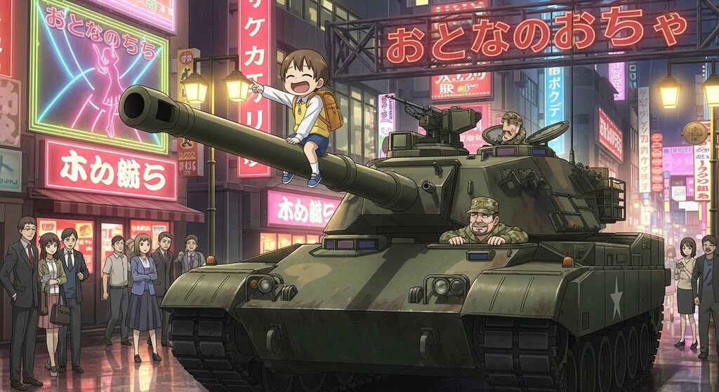 幼稚園児と戦車が意気投合