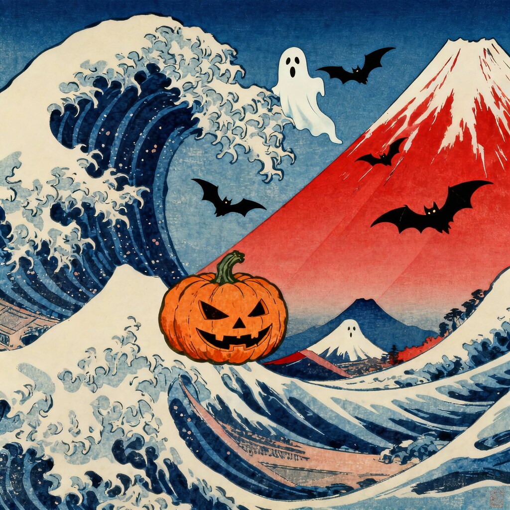 葛飾北斎のハロウィン
