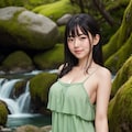 川で涼む No.2 2枚目