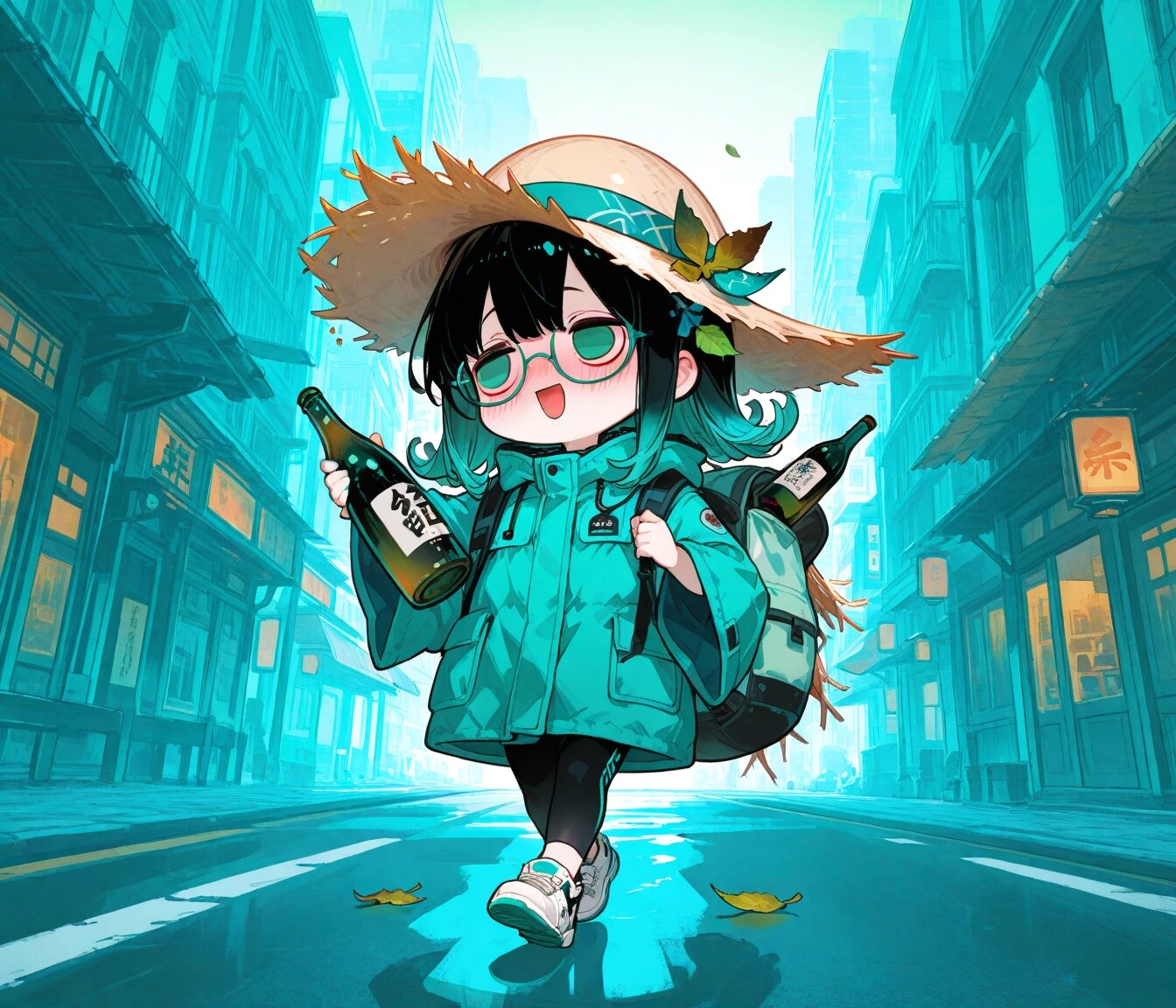酒を手にして落ち着いてしまいよった賽銭子