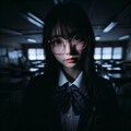 暗闇に光る眼鏡女子 9枚目