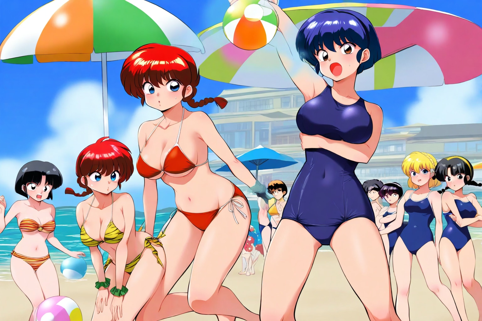 水泳部懇親会ビーチバレー対決！