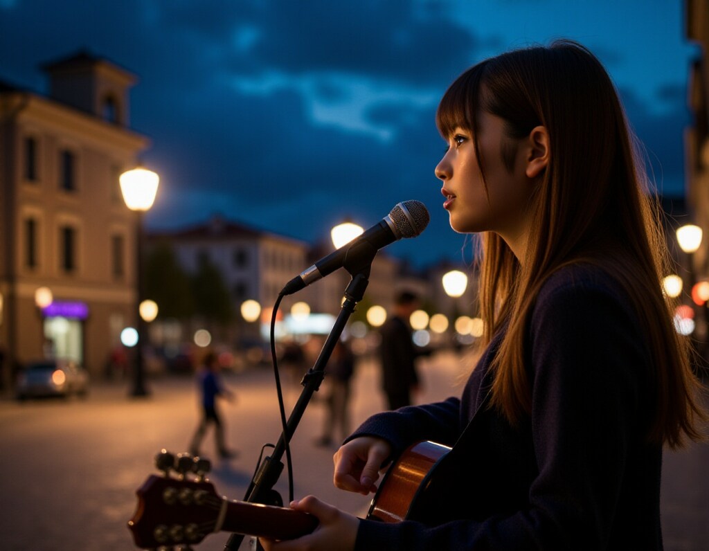 performing live