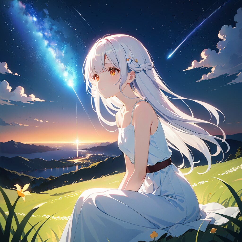 夜を見上げて