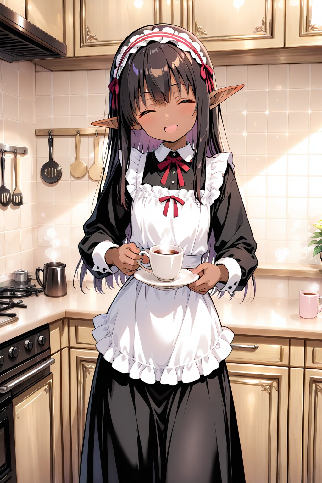 月曜です｡コーヒー飲んで目を覚ましましょ｡ | の人気AIイラスト・グラビア