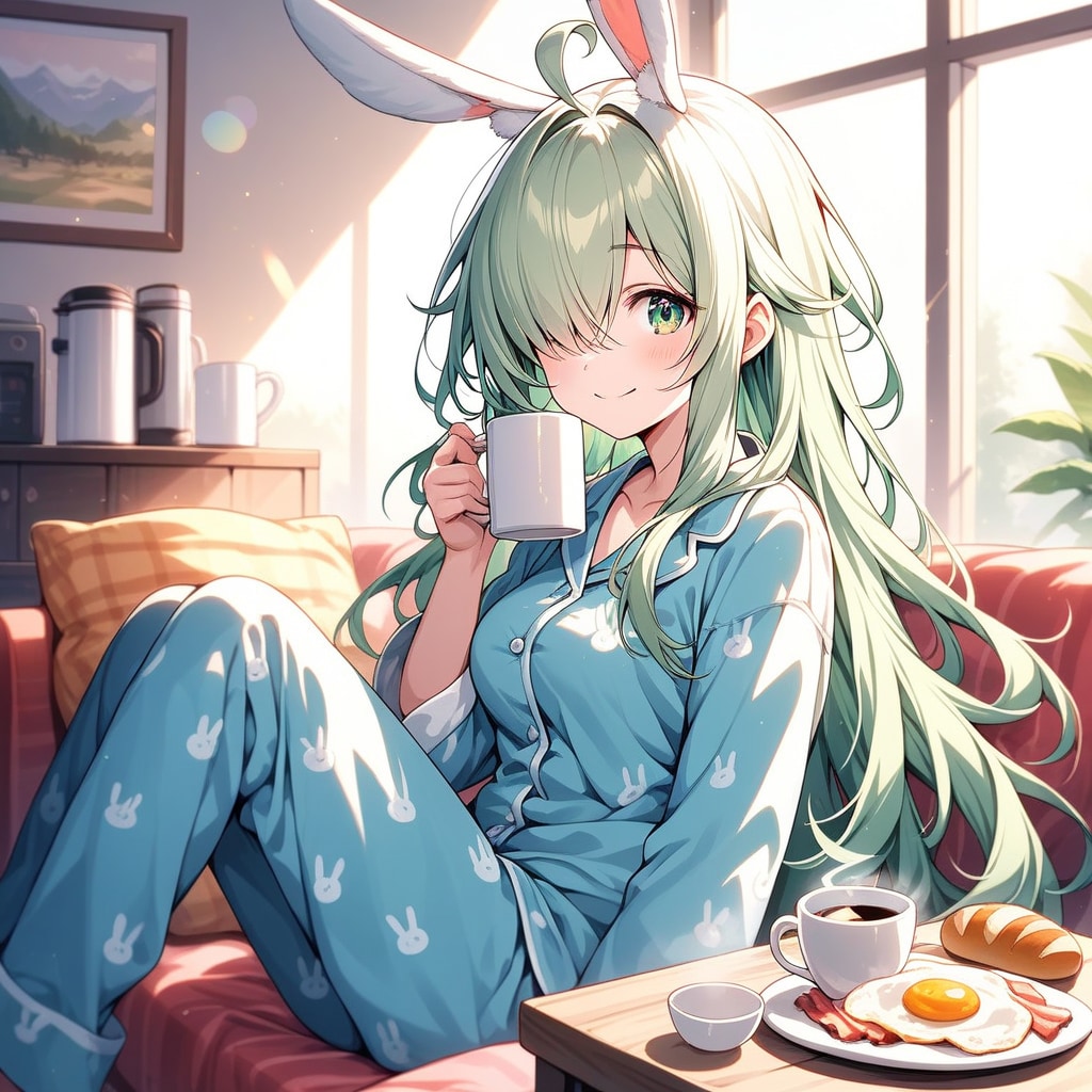 朝のゆっくりした時間好きー