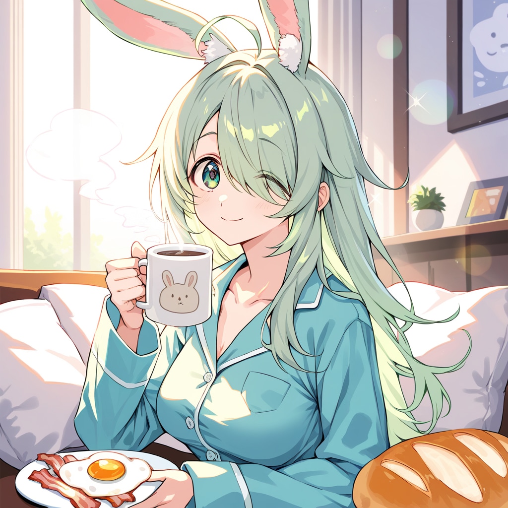 朝のゆっくりした時間好きー