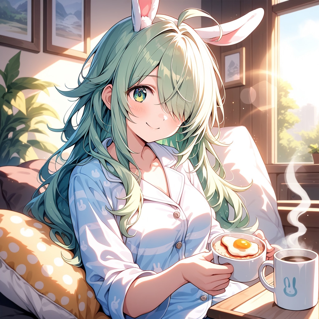 朝のゆっくりした時間好きー