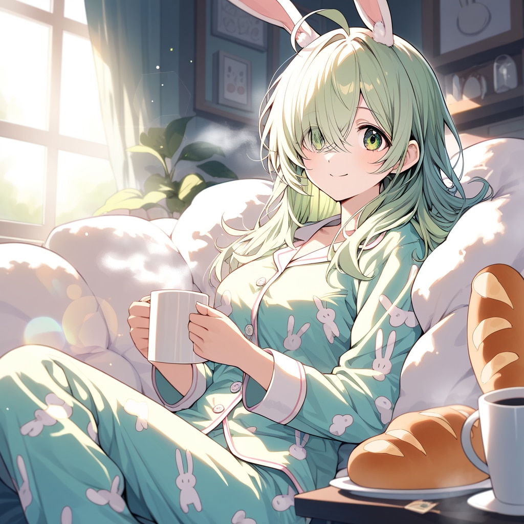 朝のゆっくりした時間好きー