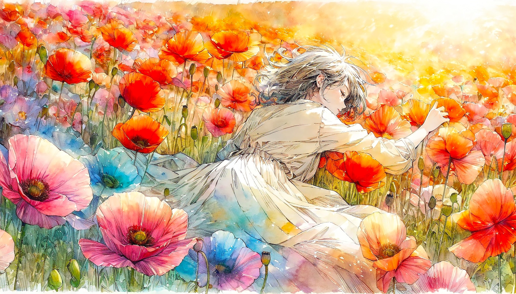 花と少女88 | の人気AIイラスト・グラビア