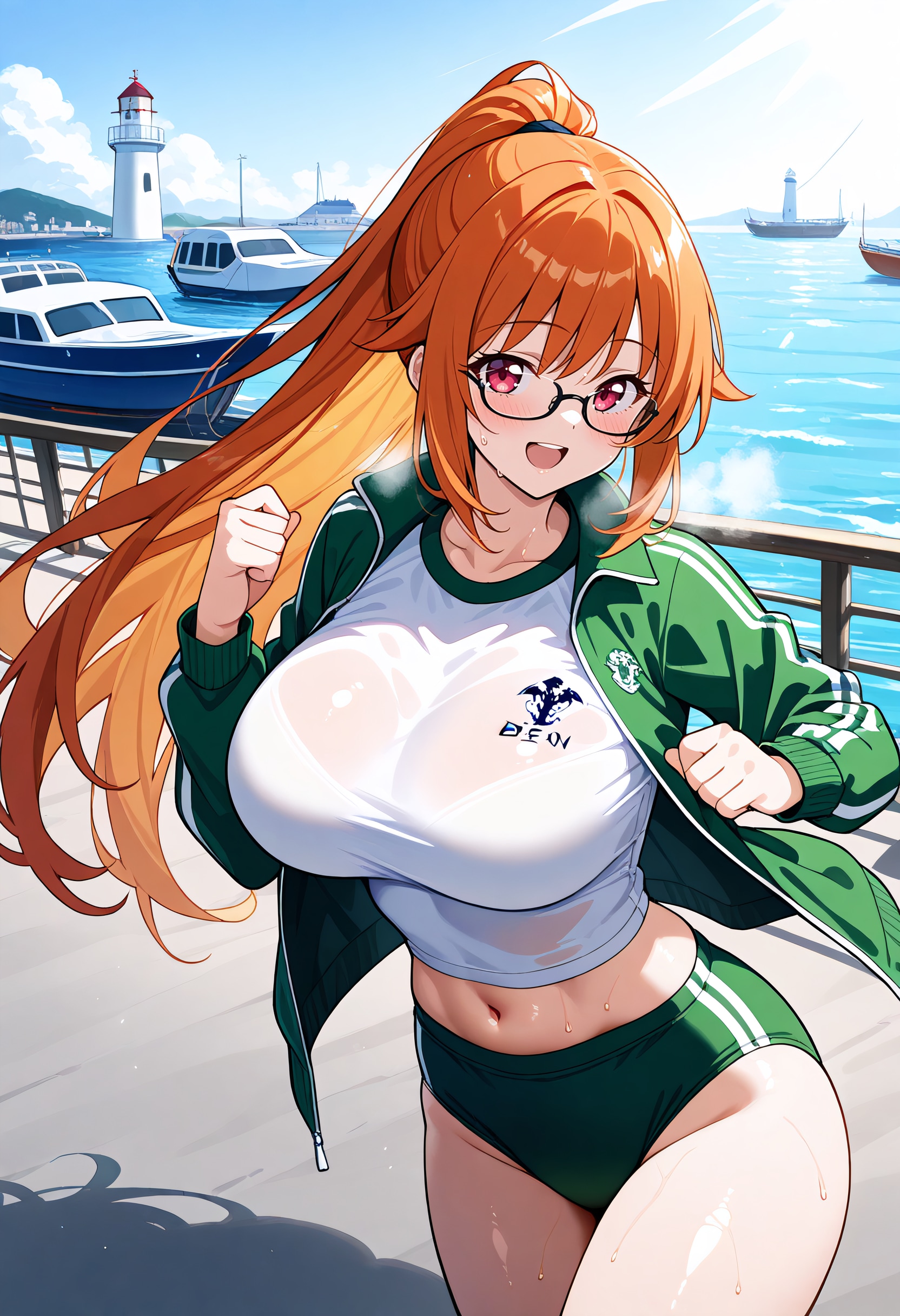 【今日の腹筋】朝焼けランニング | の人気AIイラスト・グラビア