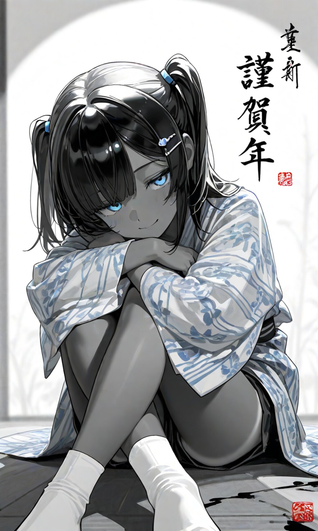 水墨画風こなつちゃん