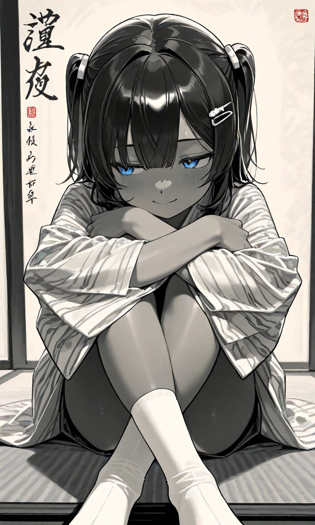 水墨画風こなつちゃん