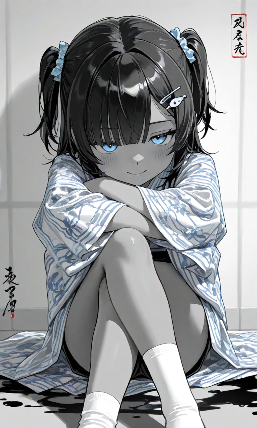 水墨画風こなつちゃん