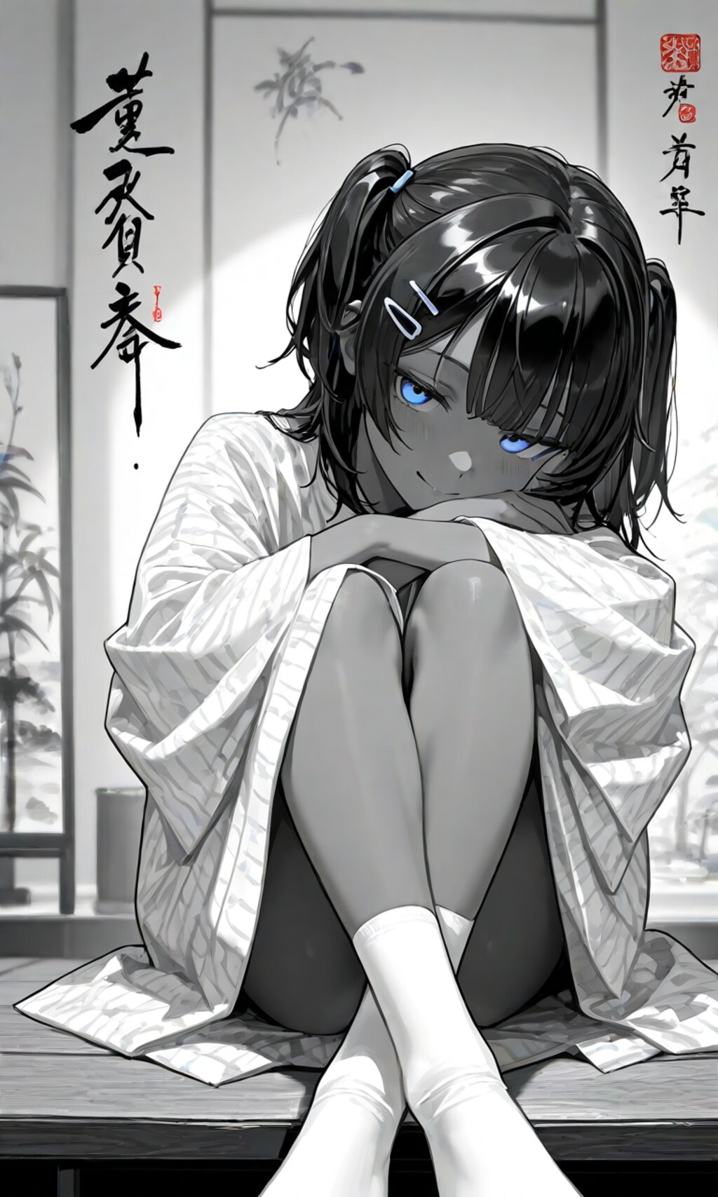 水墨画風こなつちゃん