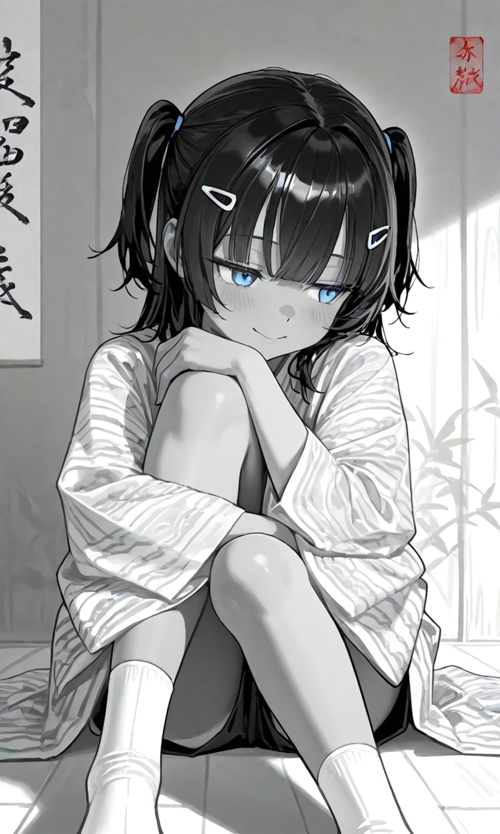 水墨画風こなつちゃん