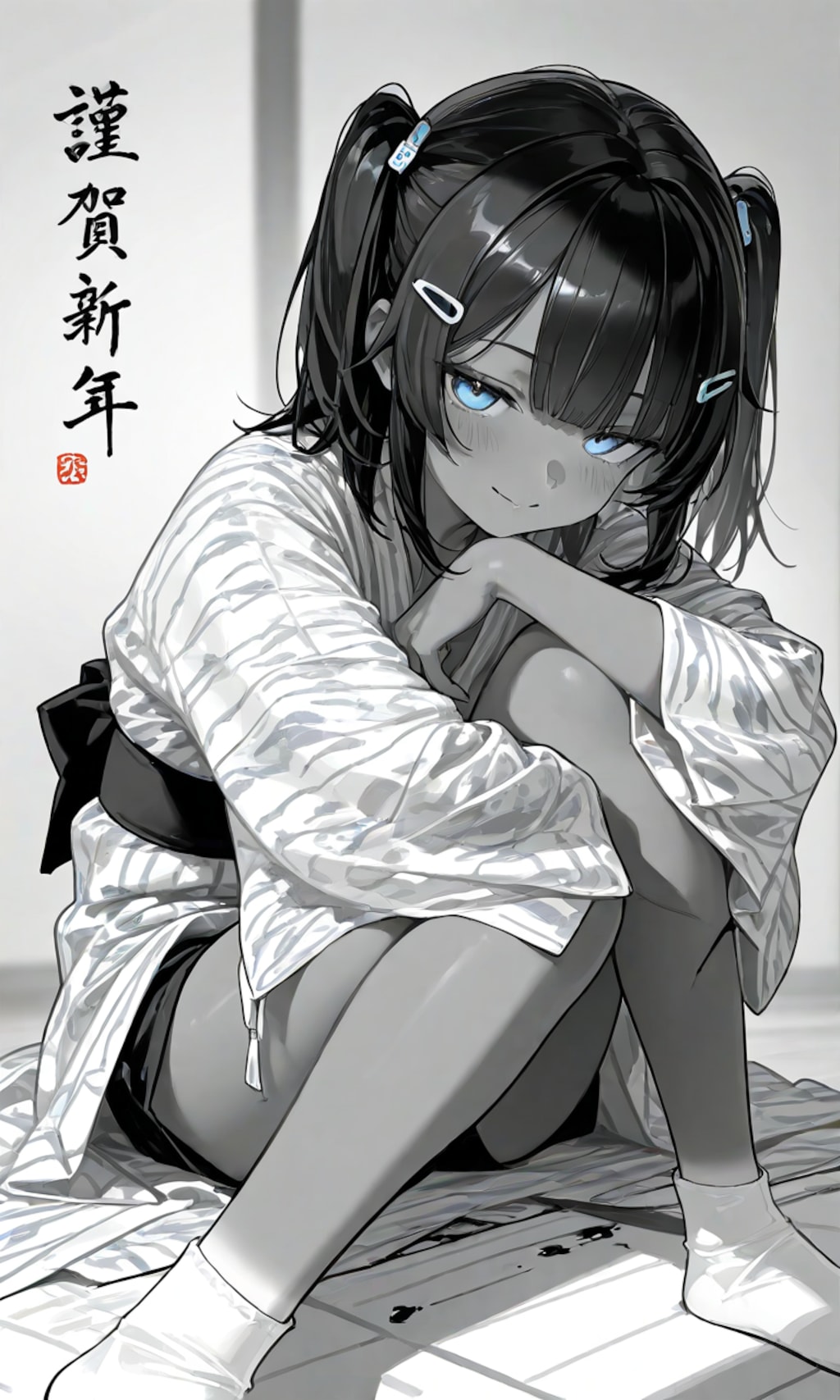 水墨画風こなつちゃん