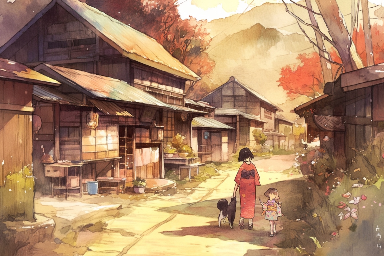 秋風の 調べに故里 思ひ寄る | の人気AIイラスト・グラビア