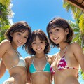 プールで自撮り（２） 5枚目
