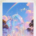 幻想図鑑素材集 vol.1『虹と祈りの間』（配布中📘） 3枚目
