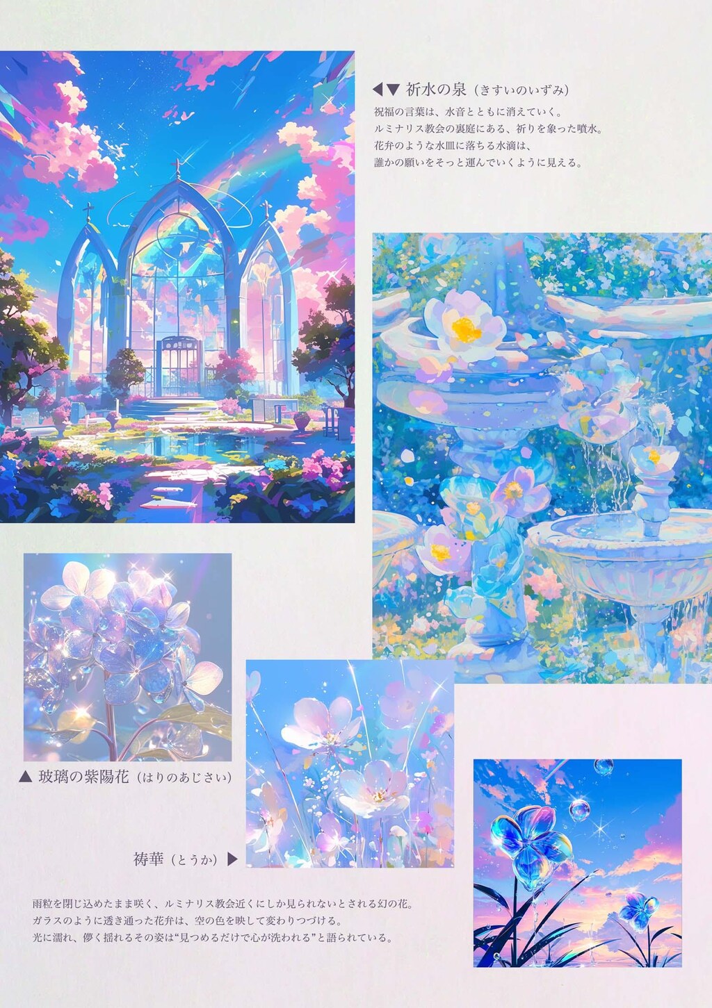 幻想図鑑素材集 vol.1『虹と祈りの間』（配布中📘）