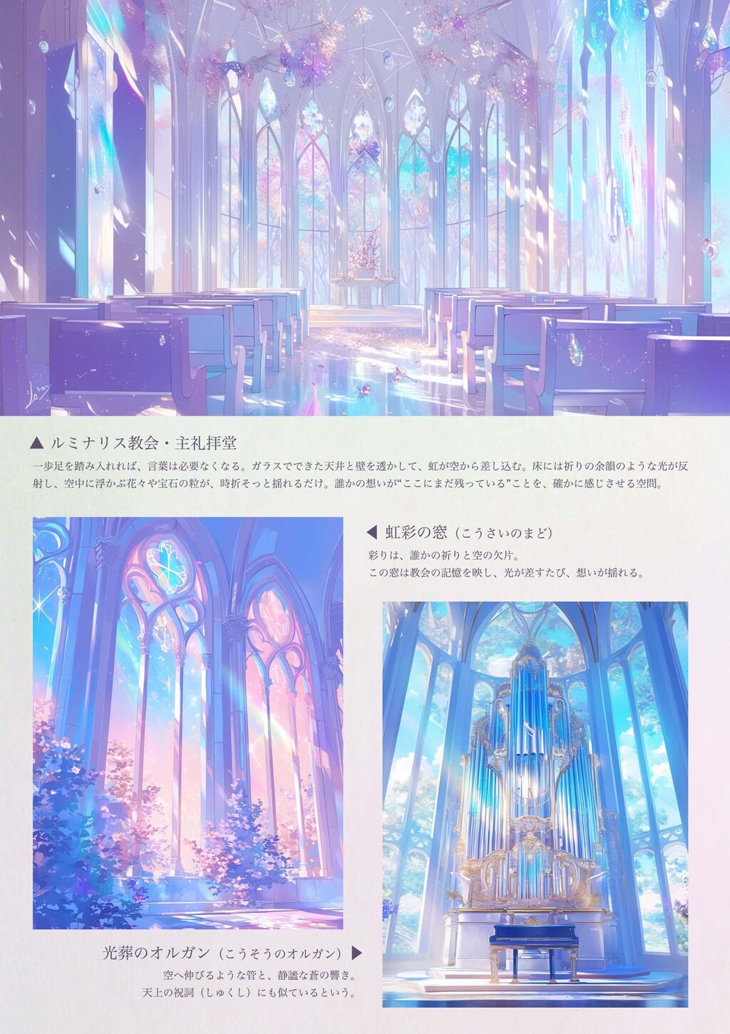 幻想図鑑素材集 vol.1『虹と祈りの間』（配布中📘）