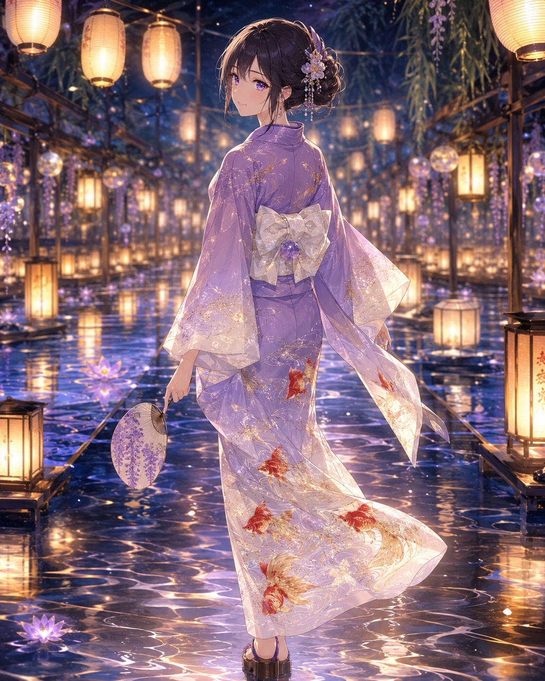 藤灯りの金魚姫