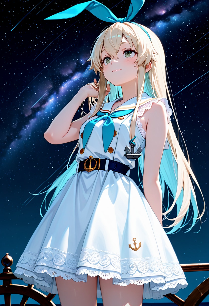 星空と島風