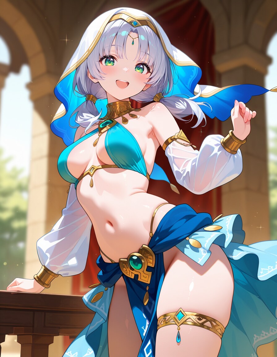蒼の宮殿とハーレム衣装