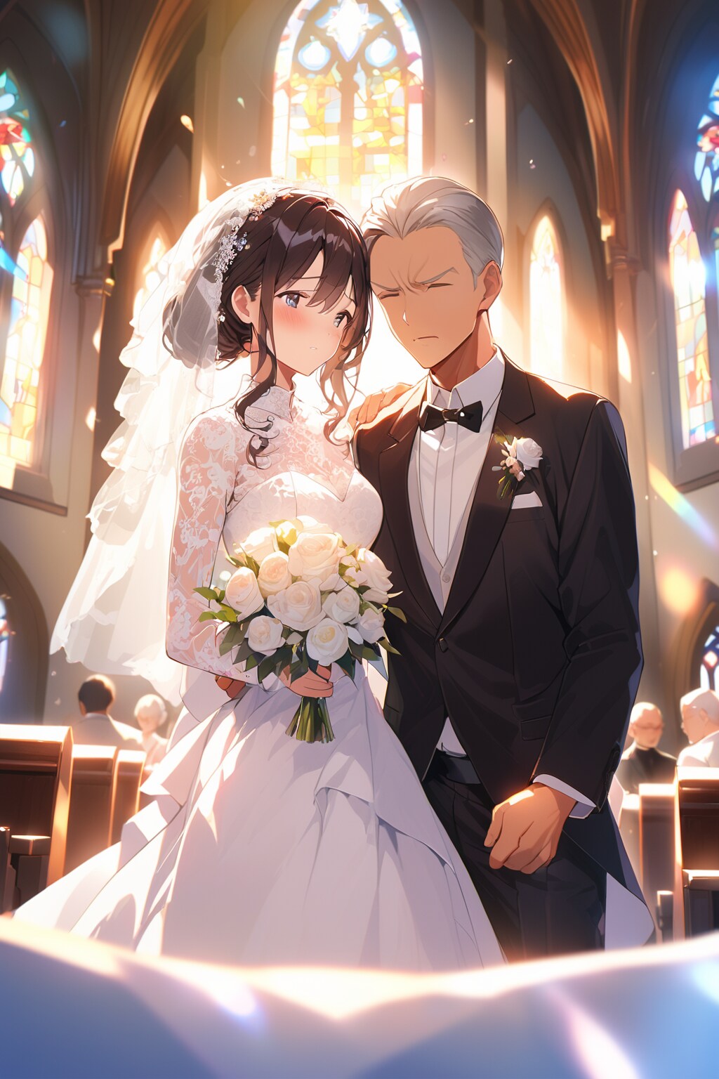 緊張する新郎 40歳 | の人気AIイラスト・グラビア