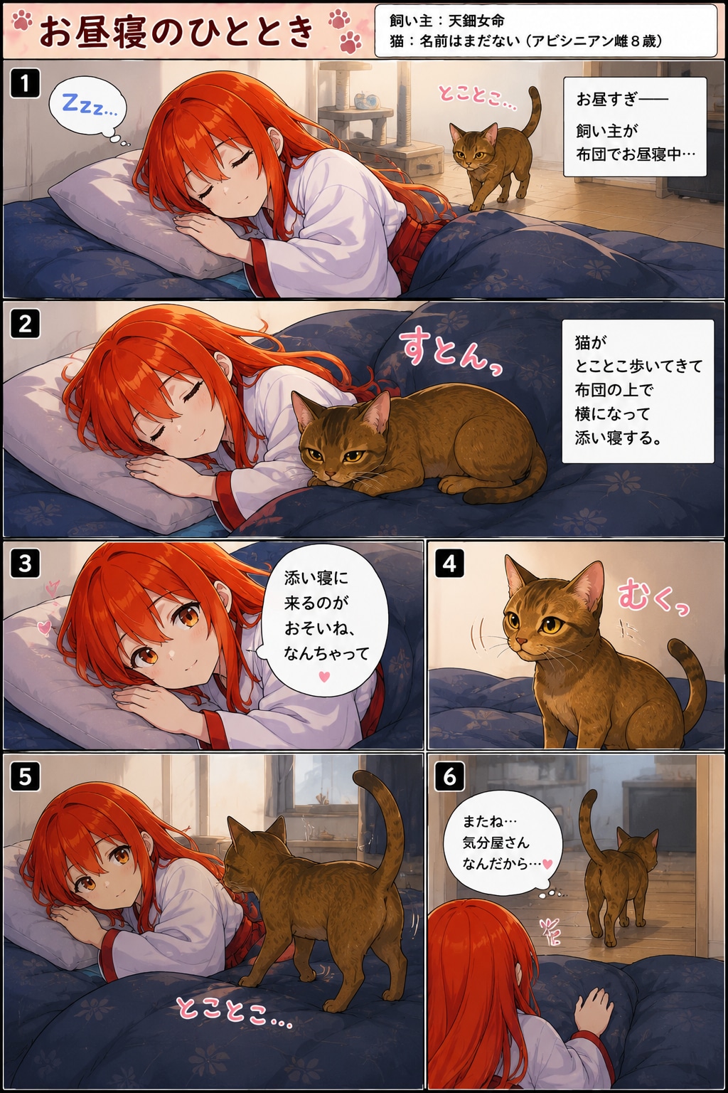 猫にダジャレ