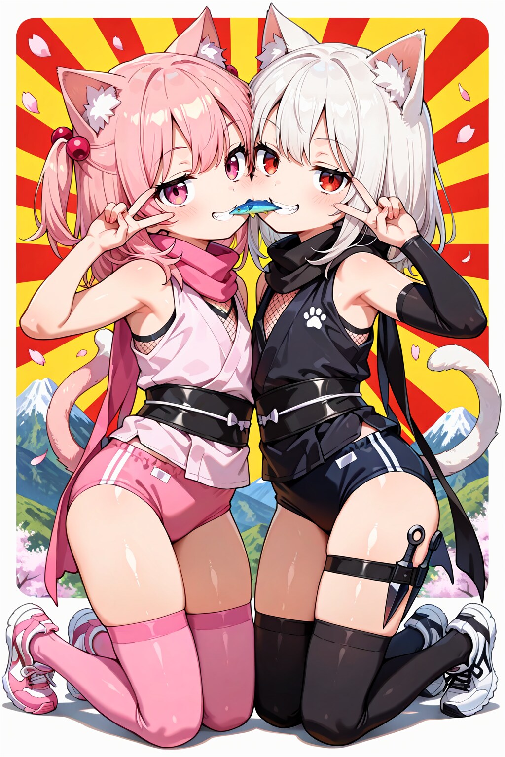 cyan motoさんちのねこちゃんとうちの子忍ルマで忍ルにゃんズ！