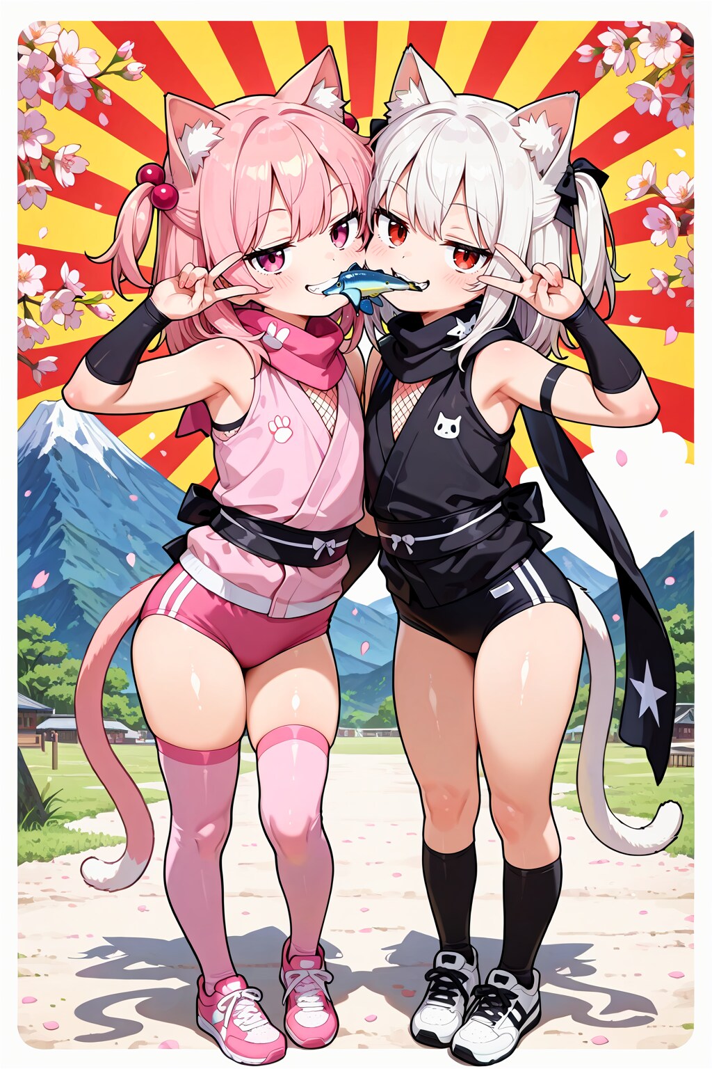 cyan motoさんちのねこちゃんとうちの子忍ルマで忍ルにゃんズ！