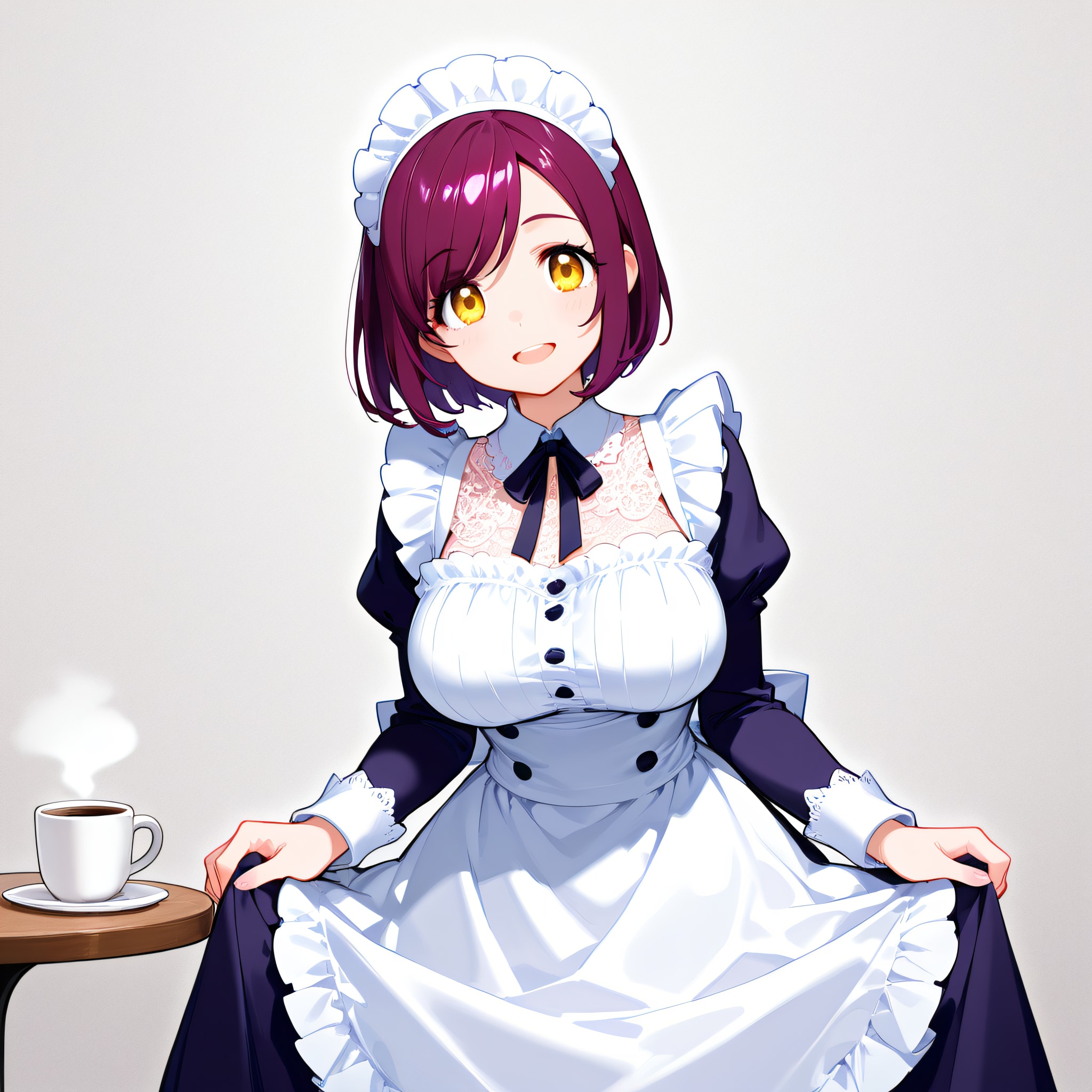 おはようございます（挨拶メイドの芽衣ちゃん）