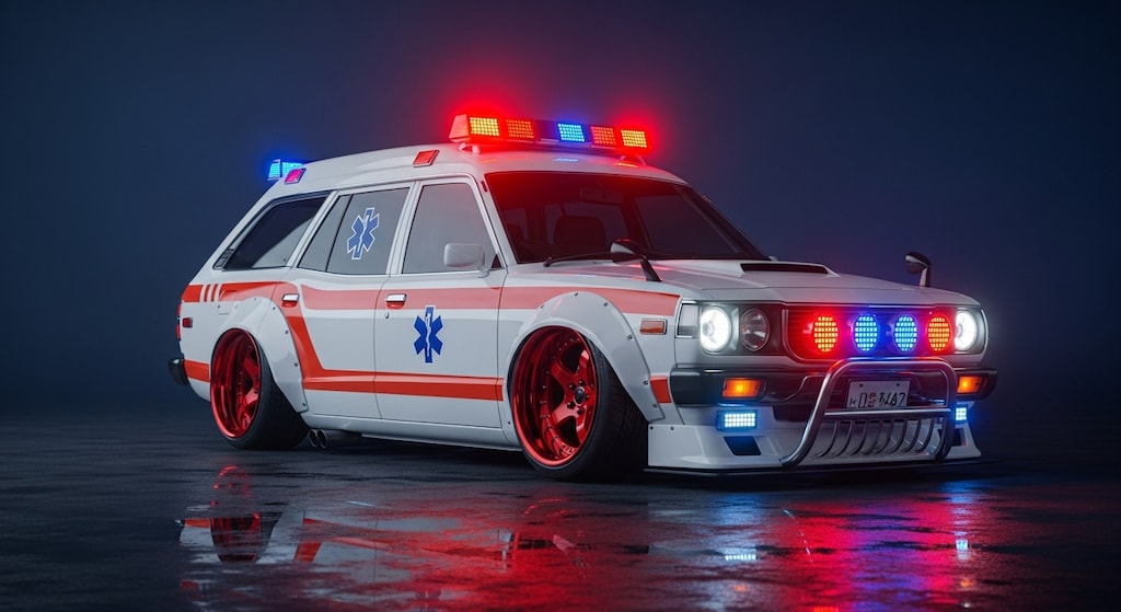 サバンナワゴン救急車ドリ車